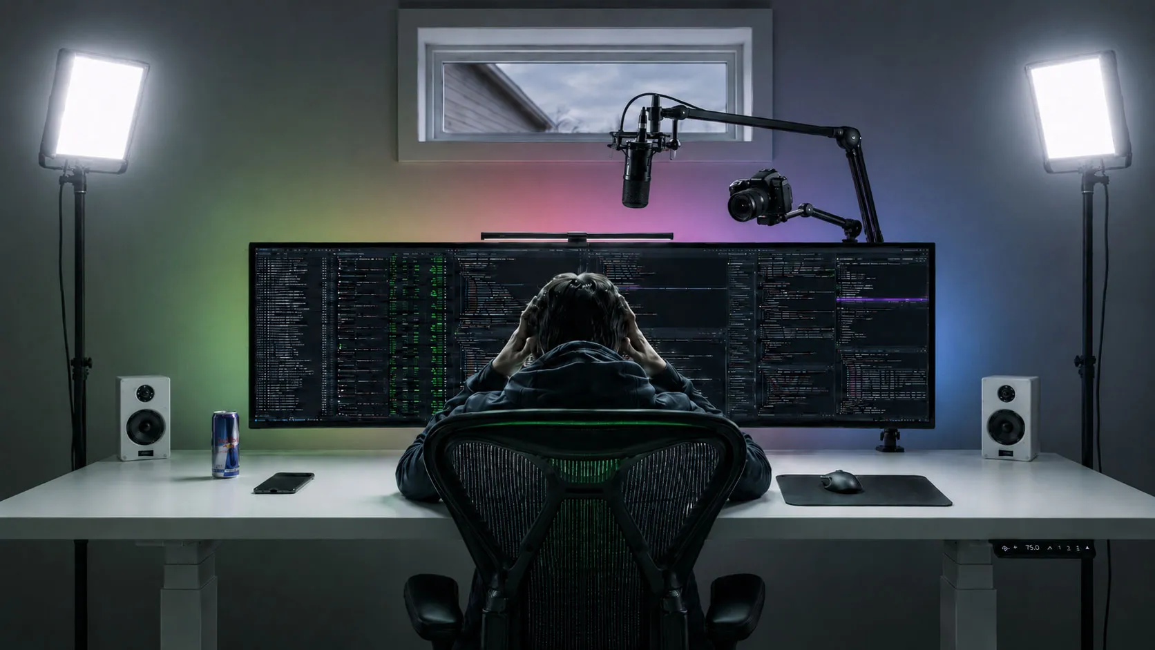 A developer working alone in a highly automated world.